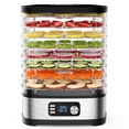 thumbnail image 1 of OSTBA Food Dehydrator Machine, 8-Tray Digital Food Dryer with Timer and Temperature Control, 240W Electric Jerky Maker for Fruit, Vegetable, Meat, Dog Treats, BPA-Free, Includes Mesh Sheets & Fr, 1 of 8