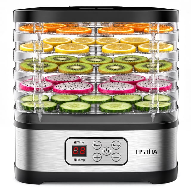 OSTBA Food Dehydrator Machine with Adjustable Temperature & 72-Hour ...