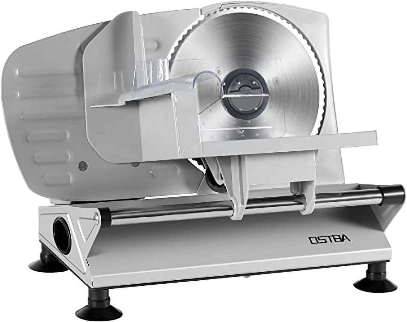 OSTBA Meat Slicer, Electric Deli Food Slicer with Removable Stainless