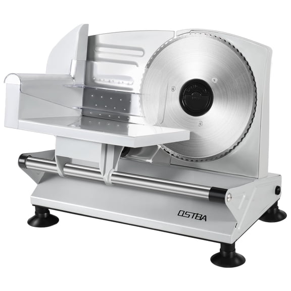 OSTBA Meat Slicer Machine for Home, Electric Deli Slicer with Removable 6.7 Stainless Steel Blades, 0-15mm Adjustable Thickness, Easy to Clean, 150W, Ideal for Cold Cuts, Cheese, Bread, Fruit Y101