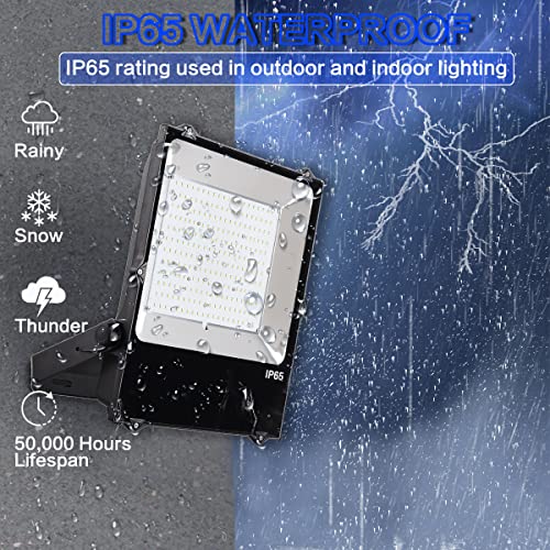 OSTEK 200W LED Flood Light 26000LM Outdoor Super Bright Security Light ...