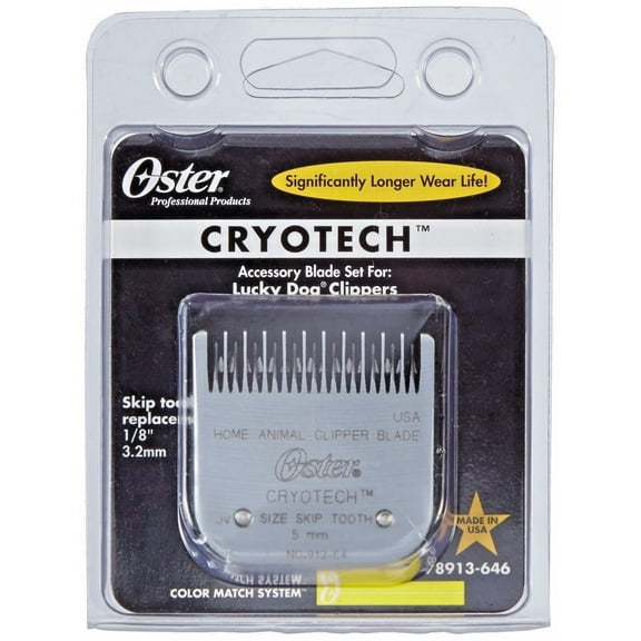 OSTER Blade Lucky Dog Skip Tooth 913-64 Cryotech1/8" 3.2mm