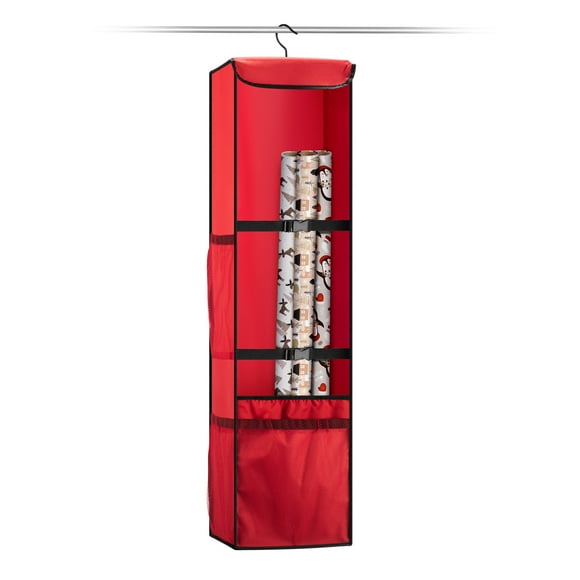 Hanging Gift Wrap Organizer
