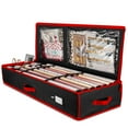 thumbnail image 1 of OSTO  Premium Wrap Organizer, Interior Pockets, fits 18-24 Standers Rolls, Underbed Storage, Wrapping Paper Storage Box and Holiday Accessories, 40” Long - Tear-Proof Fabric - 5-Year Warranty, 1 of 5