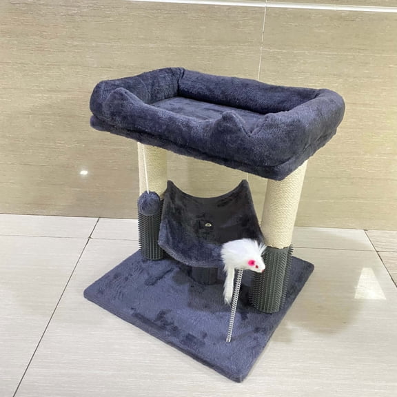 OSTYRA Pet furniture, Cat tree, indoor cat scratching pole, cat tower, scratching board and fun toy ball, cat tree tower, comfortable hammock