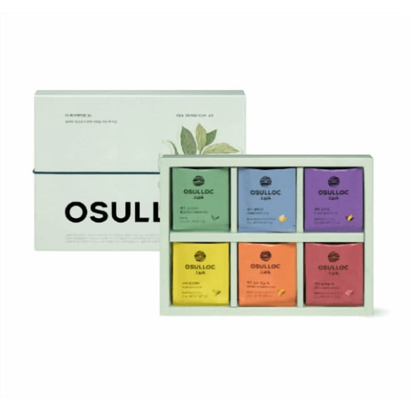 OSULLOC Tea Variety Gift Set, 30 Count Assorted Premium Korean Teas (6 Flavors x 5 Bags)