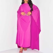 OSYARD Muslim Prayer Abaya Women's Khimar Pure Color Hijab Dress Long Sleeve Dubai Kaftan
