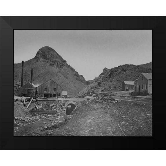 OSullivan, Timothy H 18x15 Black Modern Framed Museum Art Print Titled - Sugar Loaf-Washoe-Nevada