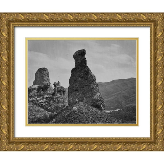 OSullivan, Timothy H 18x15 Gold Ornate Wood Framed with Double Matting Museum Art Print Titled - Witches Rock-Utah