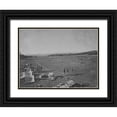 thumbnail image 1 of OSullivan, Timothy H 32x25 Black Ornate Wood Framed with Double Matting Museum Art Print Titled - Survey camp near Fort Wingate-New Mexico 1873, 1 of 4