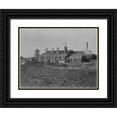 thumbnail image 1 of OSullivan, Timothy H 32x26 Black Ornate Wood Framed with Double Matting Museum Art Print Titled - Smelting works-Oreana-Nevada, 1 of 4