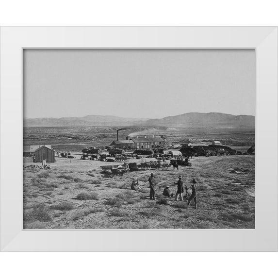 OSullivan, Timothy H 32x26 White Modern Wood Framed Museum Art Print Titled - Oreana-Nevada