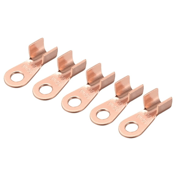 OT-250A Open-End Copper Crimp Terminal Lugs AWG6-1 Battery Cable Connector 5pcs