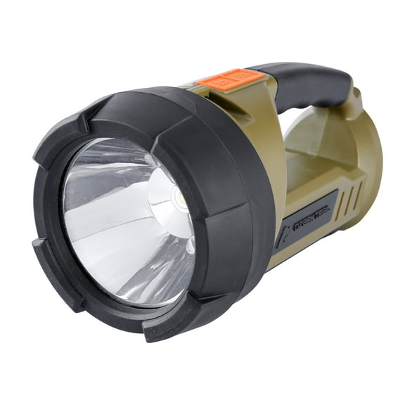 Ozark Trail LED 2000 Lumen Dual Source Rechargeable Flashlight, with 5000 mAh Power Bank, Olive