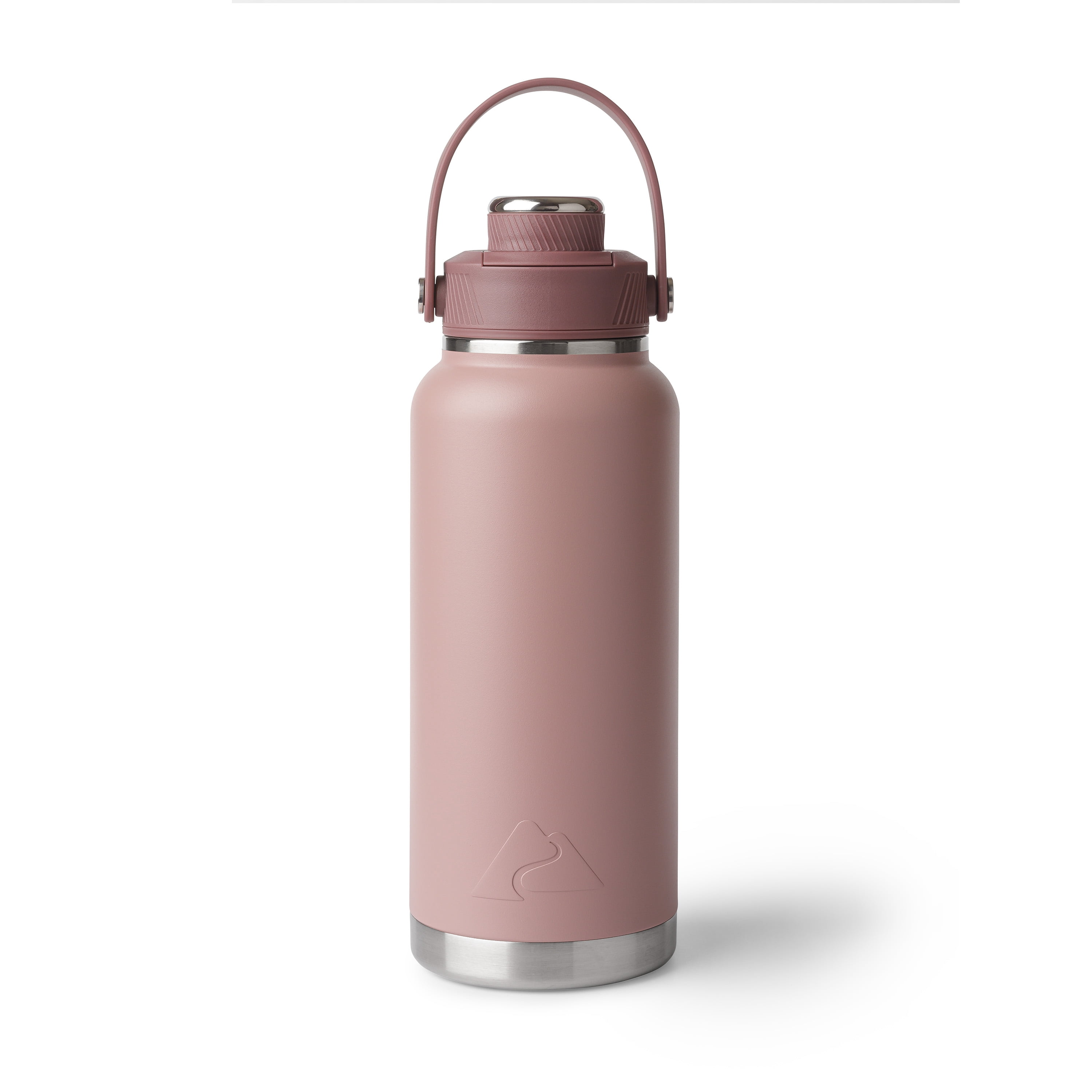 Ozark Trail 32 oz Stainless Steel Insulated Chug Water Bottle, Rose