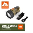 thumbnail image 1 of Ozark Trail LED 4000 Lumen Dual Source Rechargeable Flashlight, with 5000 mAh Power Bank, Olive, 1 of 15