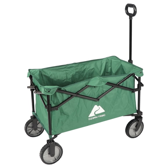 Ozark Trail Multi-Purpose Big Bucket Cart, Green Wagon