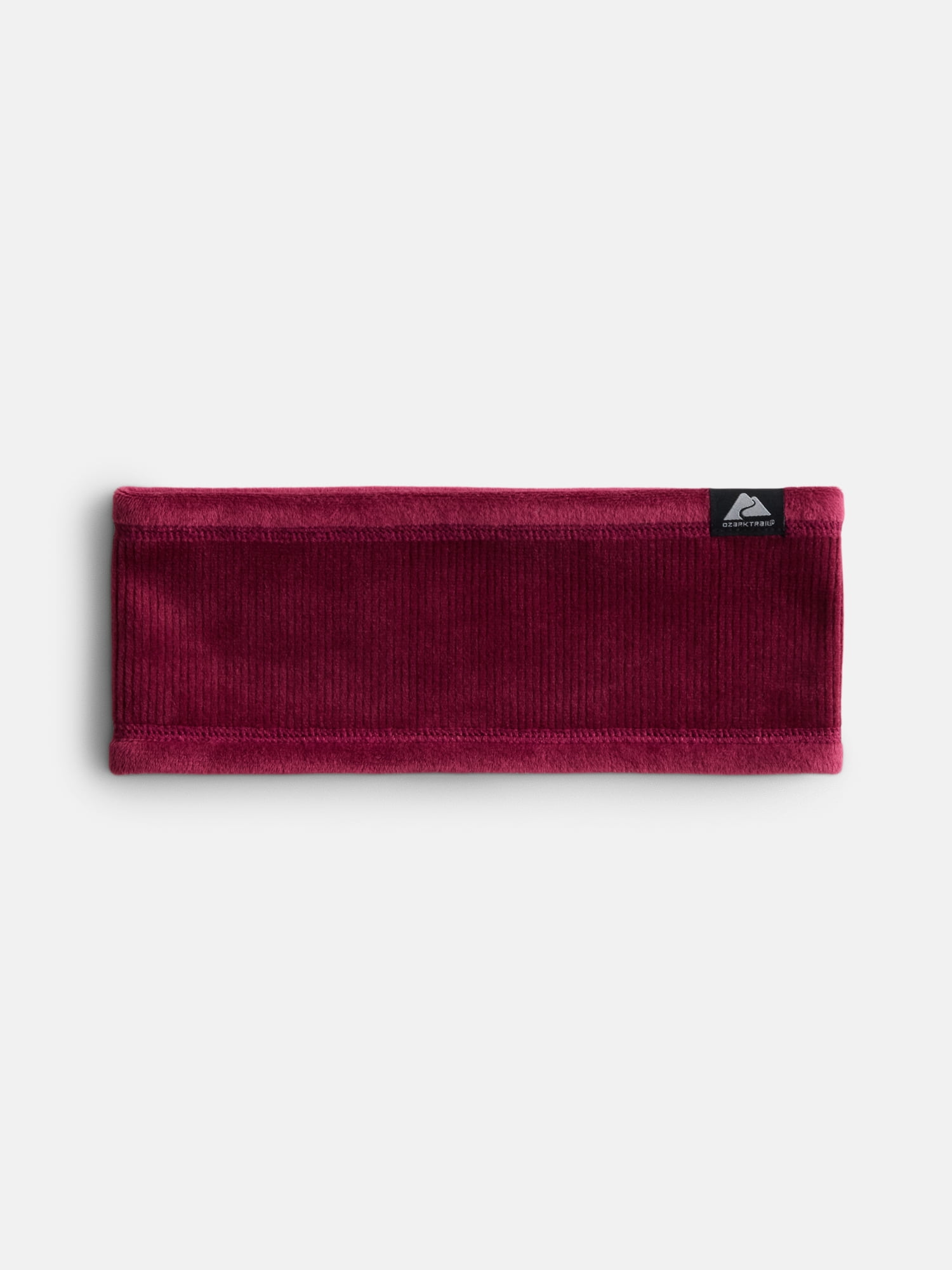 Ozark Trail Women's Reversible Corduroy Headband, Red Pomegranate