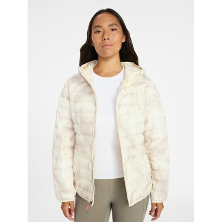 Ozark Trail Women's and Women's Plus Size Core Puffer Jacket with Hood, Sizes XS-3X