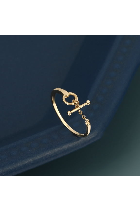 OT Clasp 925 Sterling Silver Adjustable Finger Rings for Women Golden Inner Diameter: Adjustable diy