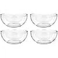 OT Clear Glass Bowls, 6 in. for Kitchen Prep, Dessert, Dips, Soups, Salads, Cereal, and Candy Dishes or Nut Bowls (4)