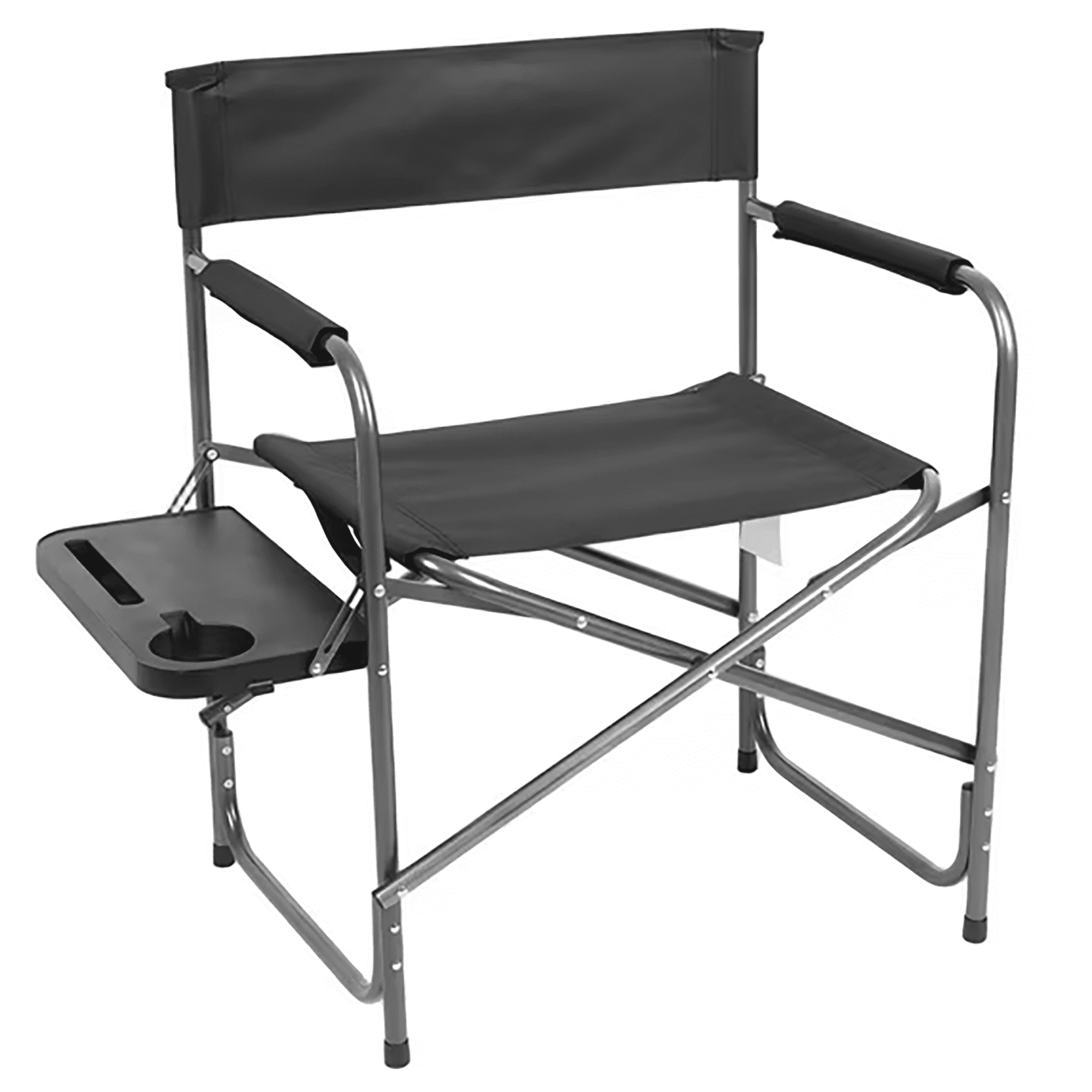 Ozark Trail Director Chair with Side Table, Black