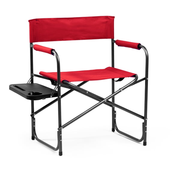 Ozark Trail Director Chair with Side Table, Red