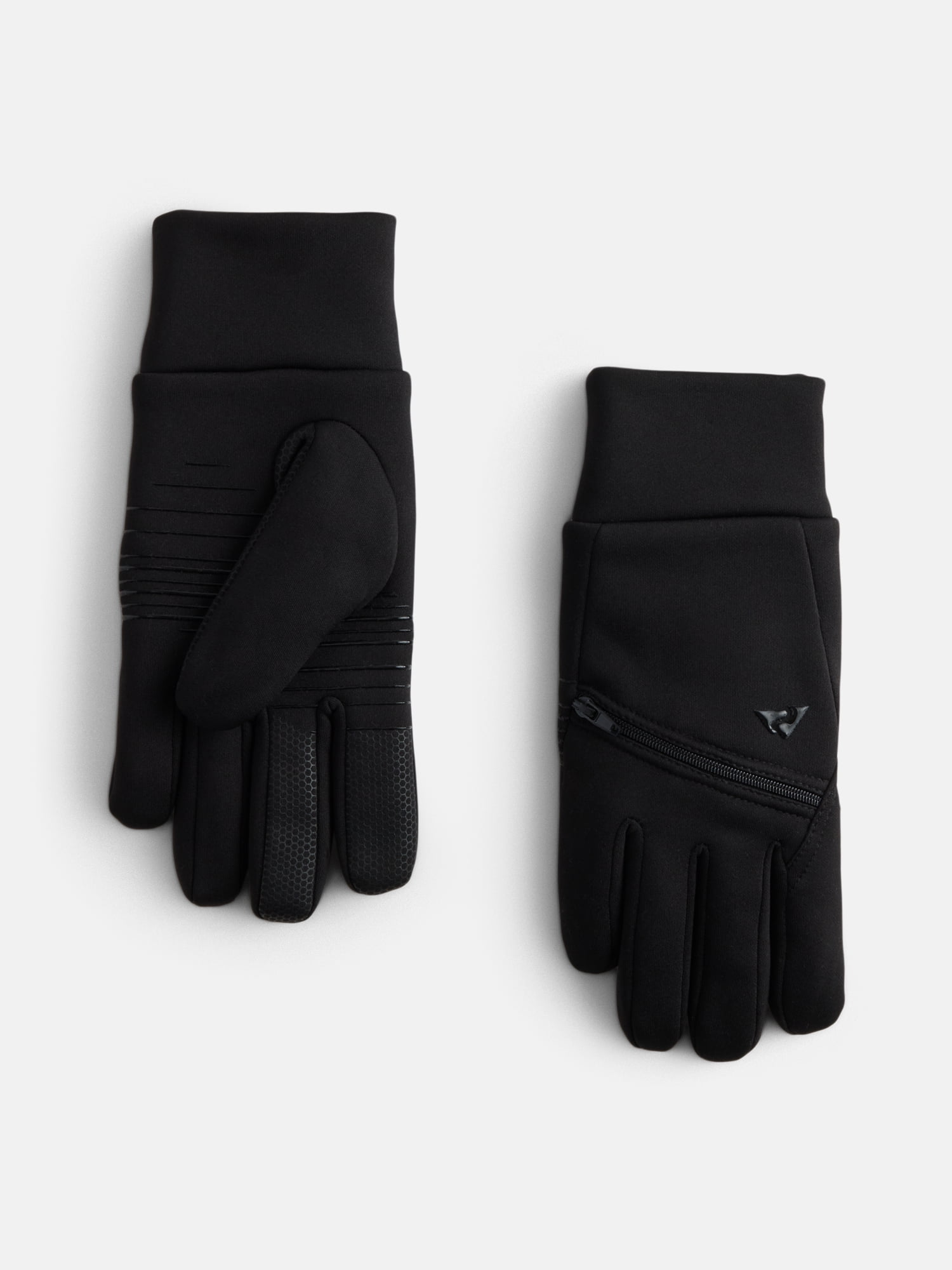 Ozark Trail Women's Active Stretch Fleece Gloves with Pocket, Black