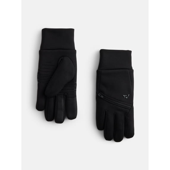 Ozark Trail Women's Active Stretch Fleece Gloves with Pocket, Black