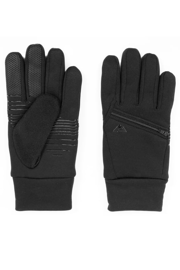Fleece Winter Gloves, Size Small, Black