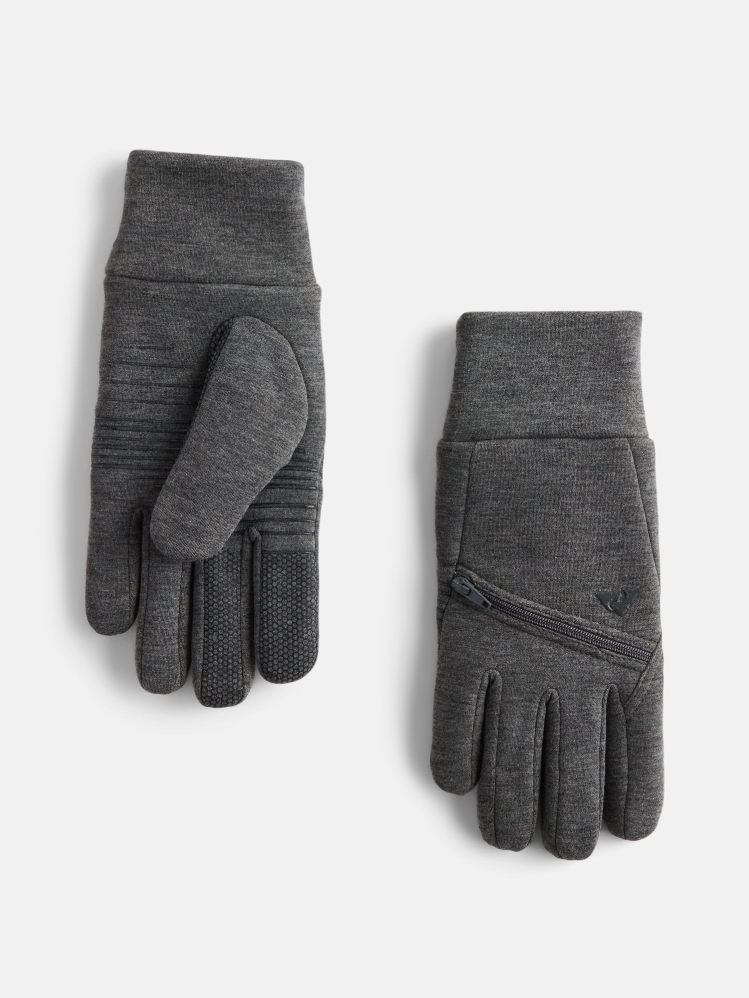 Ozark Trail Women's Active Stretch Fleece Gloves with Pocket, Charcoal