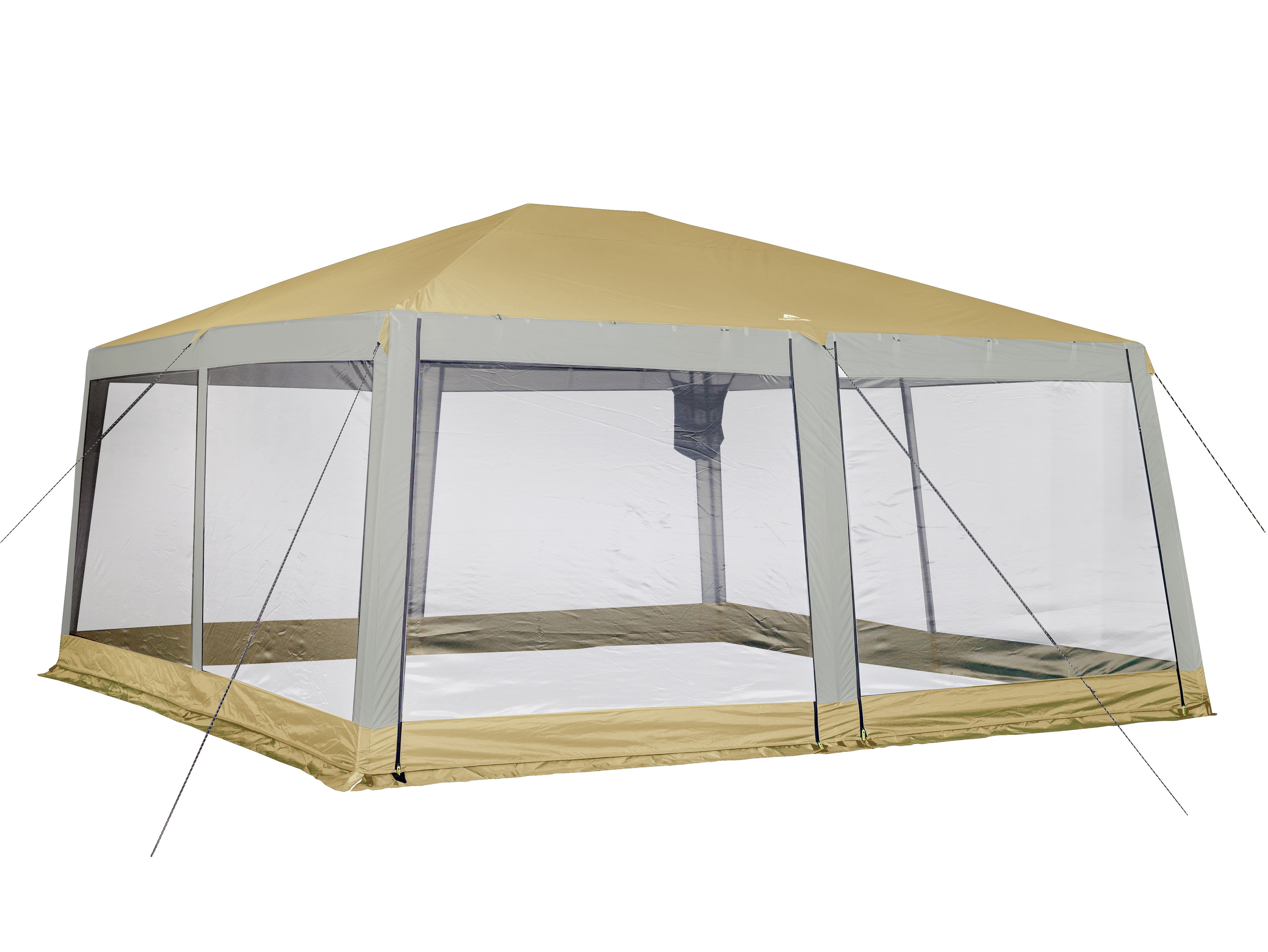 Ozark Trail Flat Creek 15' x 15' Grand Gazebo With Weather-Resistant Fabric and LED Lights