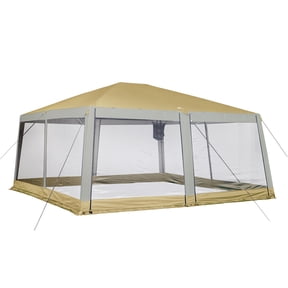 Ozark Trail Flat Creek 15' x 15' Grand Gazebo With Weather-Resistant Fabric and LED Lights