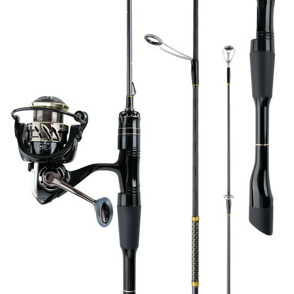 Ozark Trail GS-X Limited Spinning Combo, 5'0'' Ultra Light Action 2-Pieces Fishing Rod, Size 1500 Reel, Left Or Right Hand Retrieve, Fresh Water,Fuji Guide