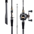thumbnail image 1 of Ozark Trail GS-X Limited Baitcast Combo, 7'2” Medium Heavy Action Fishing Rod, Right Handle Retrieve, Fresh Water,Fuji Guide, 1 of 14