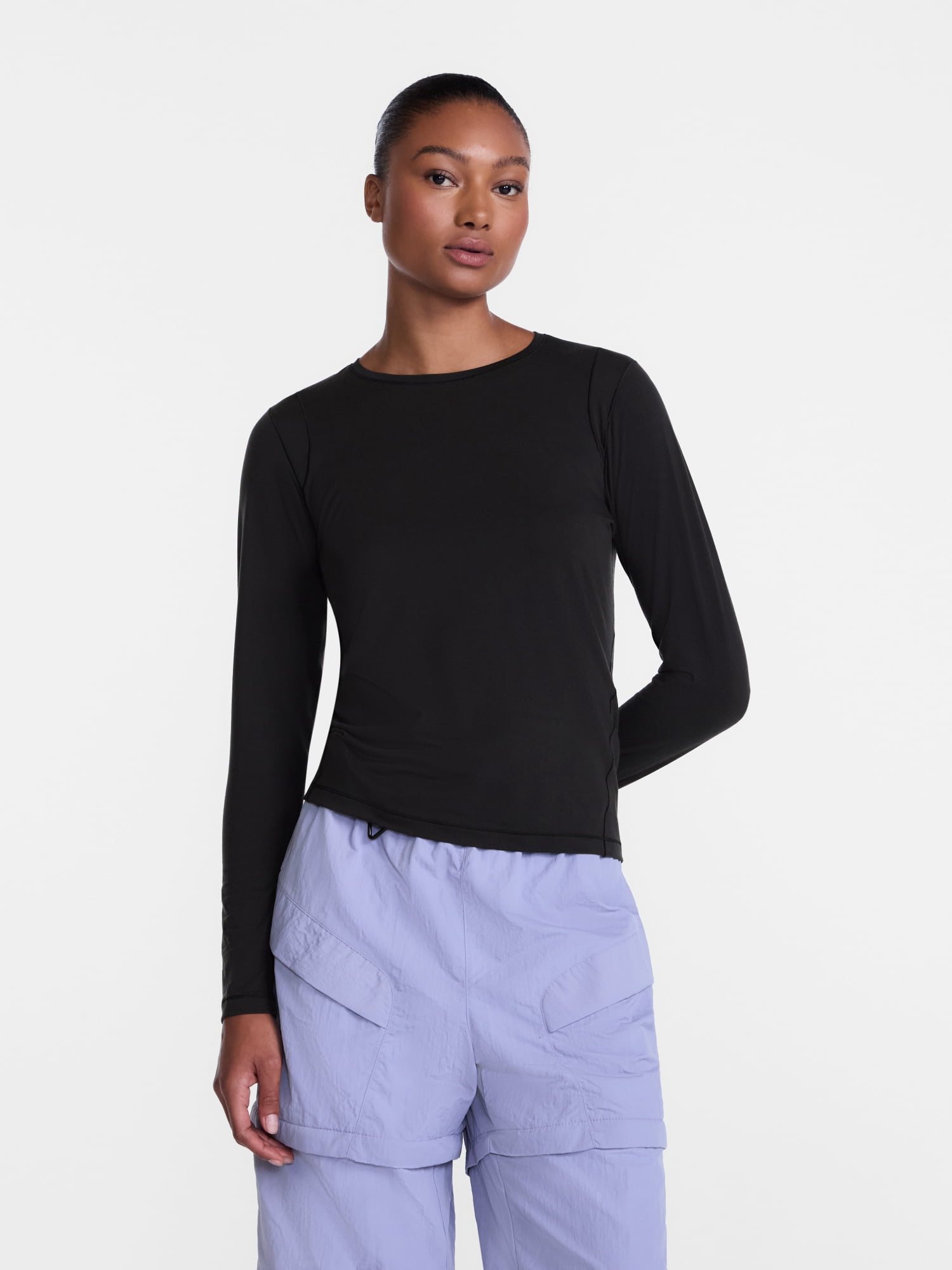 Ozark Trail Women's and Women's Plus Tee with Long Sleeves, Sizes XS-4X