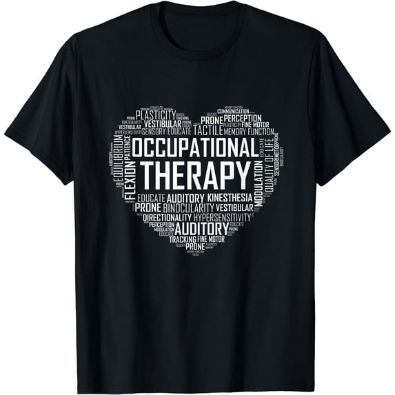 OT Occupational Therapy Shirt Therapist Month Gift T-Shirt Black 2X-Large