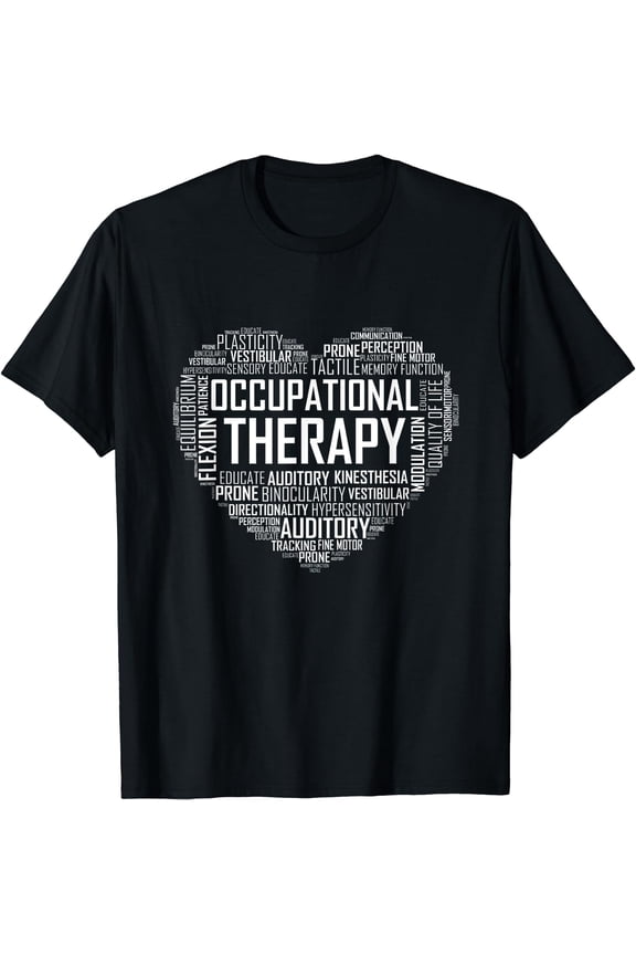 OT Occupational Therapy Shirt Therapist Month Gift T-Shirt Black X-Large