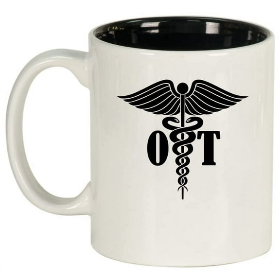 OT Occupational Therapy Therapist Ceramic Coffee Mug Tea Cup Gift (11oz White)