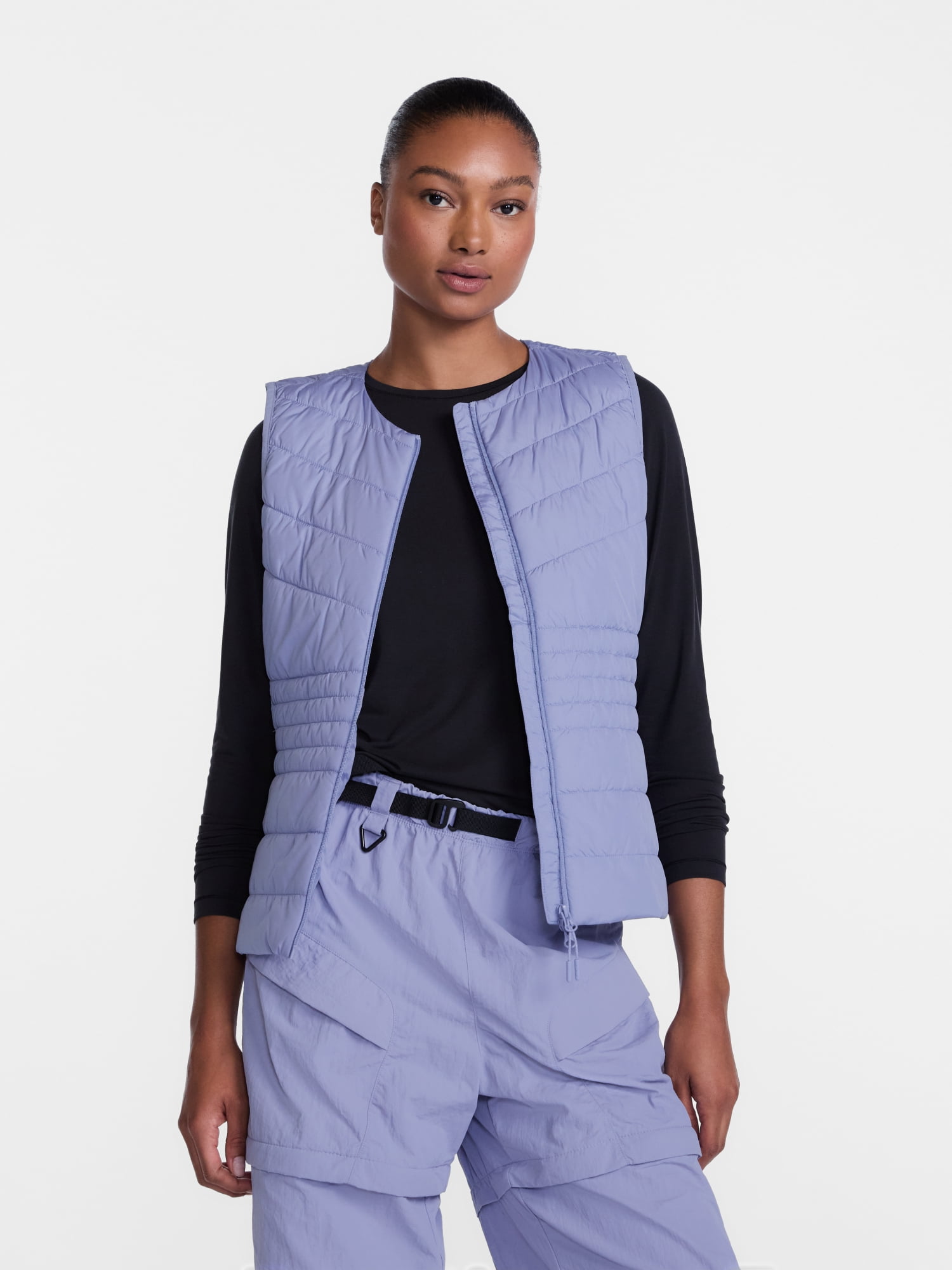 Ozark Trail Women's and Women's Plus Collarless Puffer Vest, Sizes XS-3X