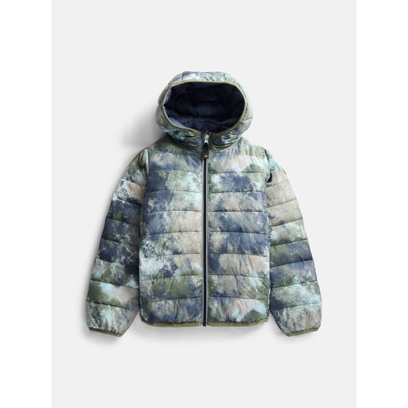 Ozark Trail Boys Lightweight Puffer Jacket, Sizes 4-18 & Husky