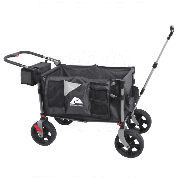 Ozark Trail All Terrain Folding Push Pull Garden Wagon, 300 lb Capacity