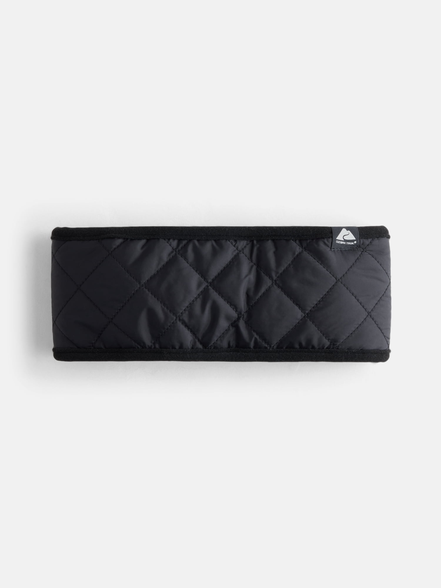 Ozark Trail Women's Faux Fur Quilted Headband, Black Soot