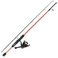 thumbnail image 1 of Ozark Trail Wayfarer Spinning Fishing Rod and Reel Combo, 5-foot 6-inch 2-Piece Rod, Size 80 Reel with OT hole, Left/Right Hand Retrieve, Orange, 1 of 7