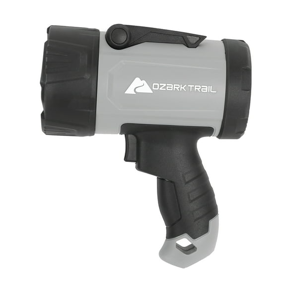 Ozark Trail 1000 Lumen LED Spotlight with Rubber Bumpers with Green Hunting Flashlight Light