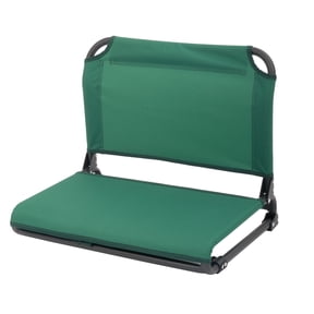 Ozark Trail Extra-Wide Dark Green Stadium Seat with Bleacher Hooks and Bungee Comfort