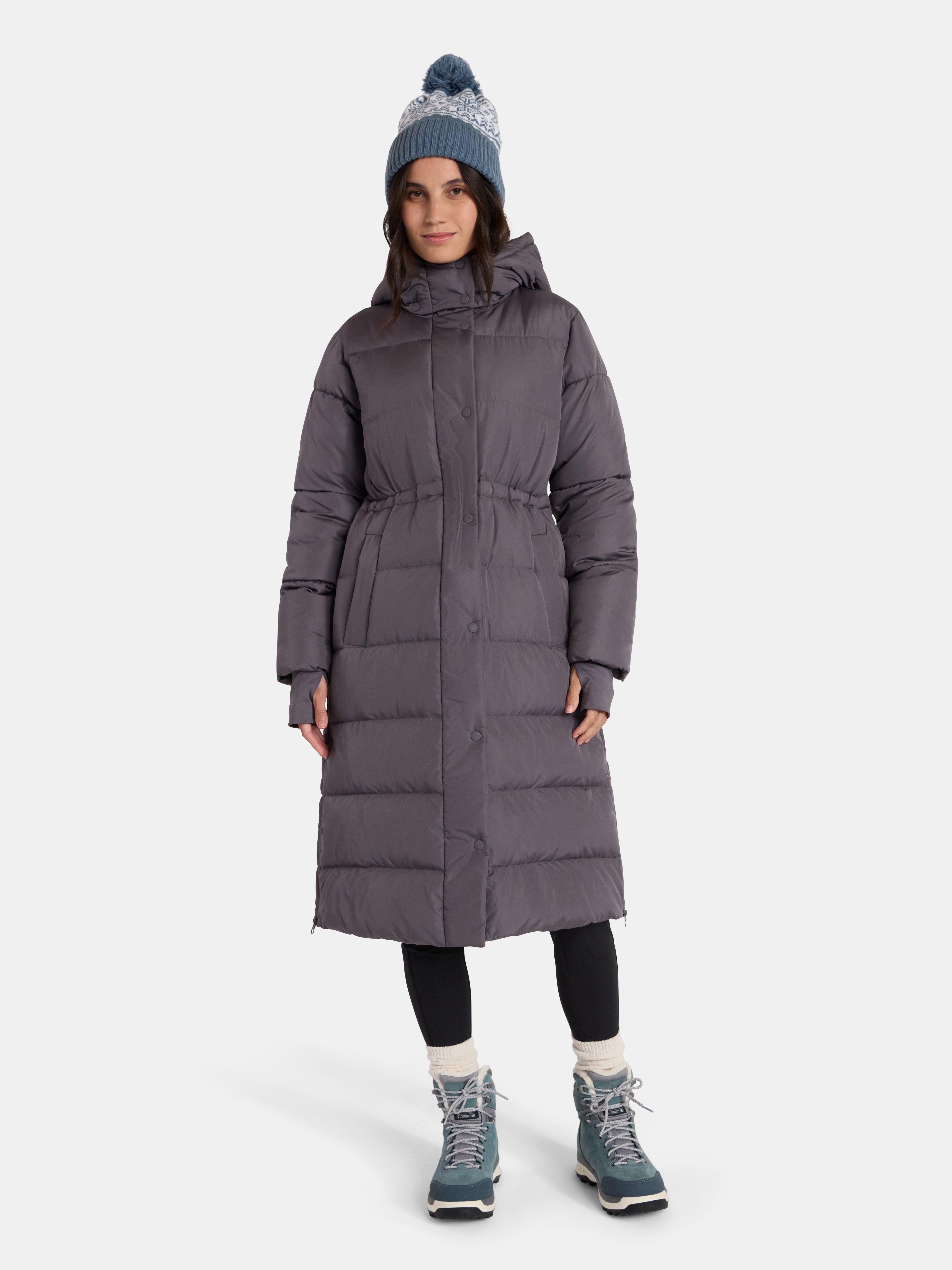 Ozark Trail Women's and Women's Plus Ultra Long Puffer Coat, Size XS-2X