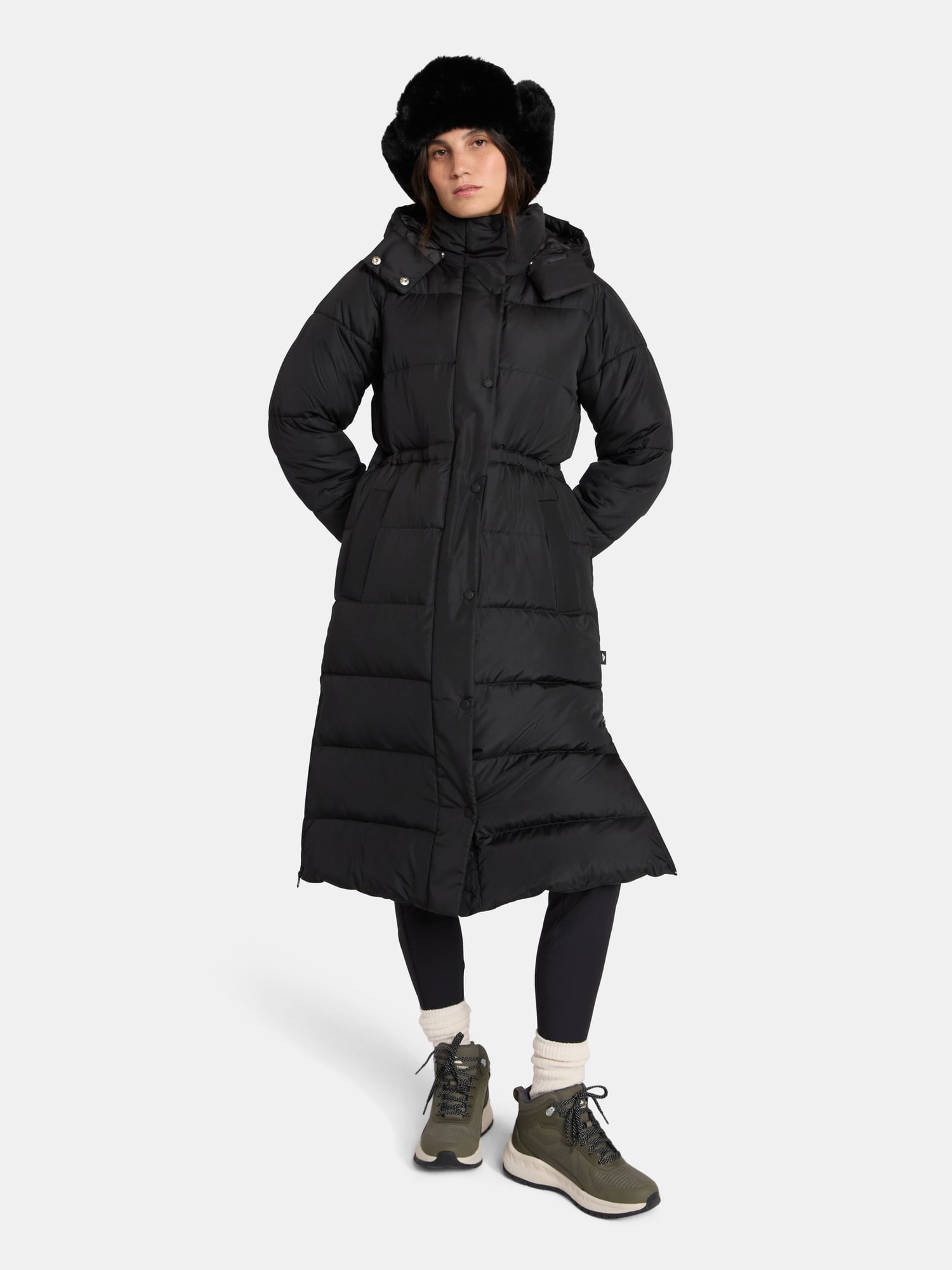 Ozark Trail Women's and Women's Plus Ultra Long Puffer Coat, Size XS-2X