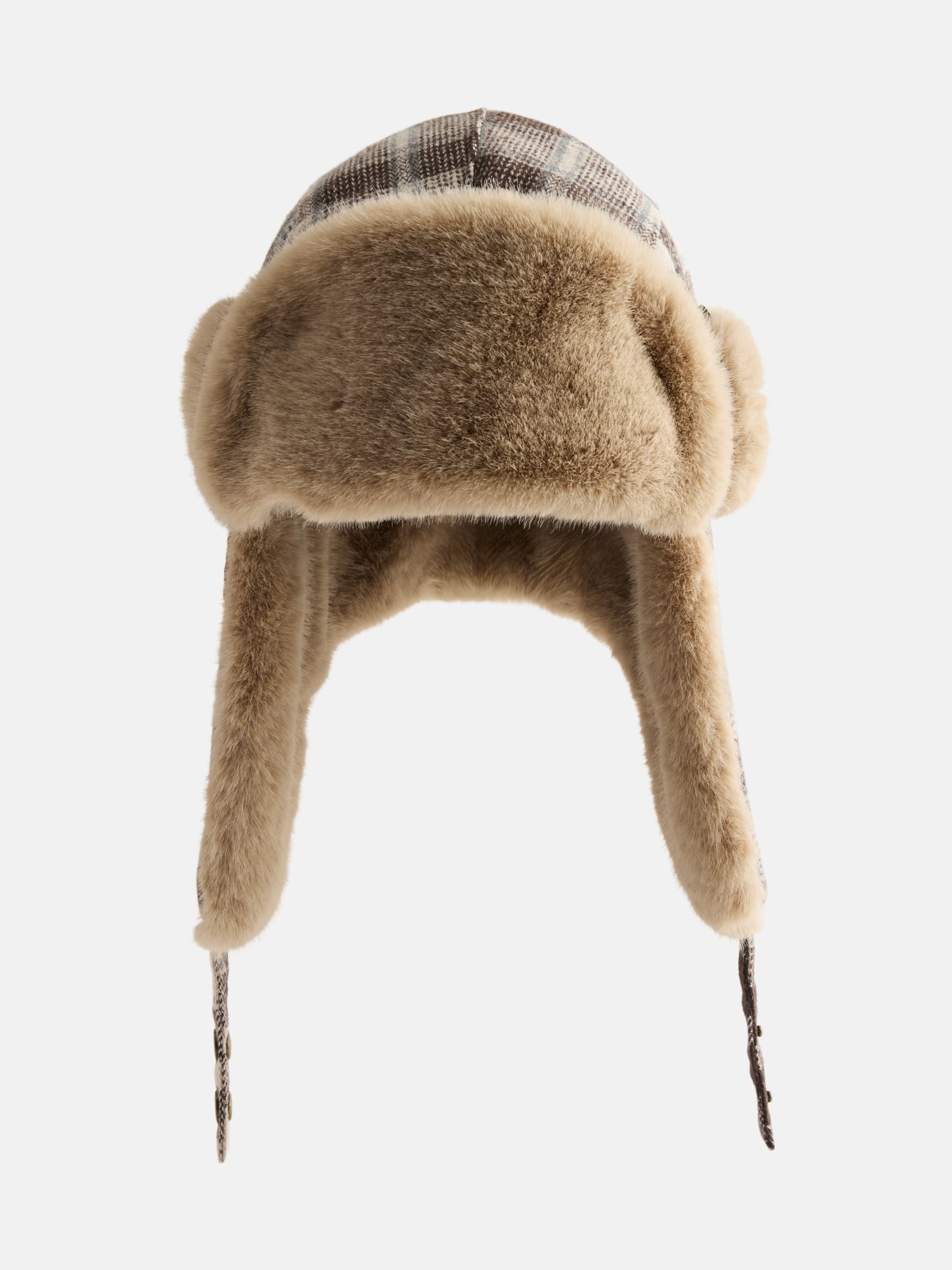 Ozark Trail Women's Faux Fur Trim Trapper Hat, Brown