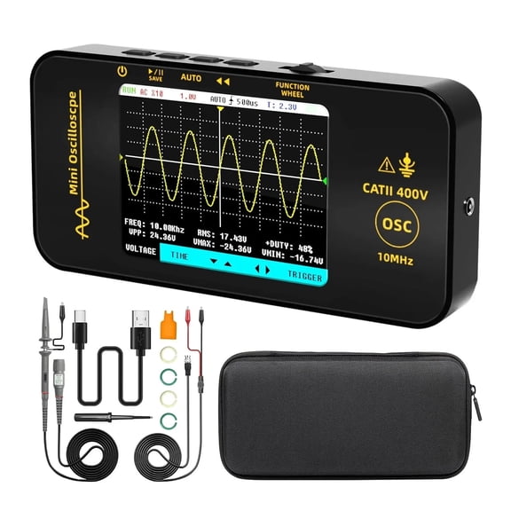 OT3 3.2" 10MHz/48MSa/s,Potable Portable Digital Storage Oscilloscope